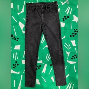 AE N(E)XT Level Stretch Black Skinny Jeans Slim Fit